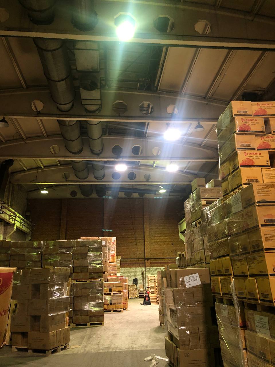 Проект частичного переосвещения склада готовой продукции ООО "ЭксИм Пасифик"